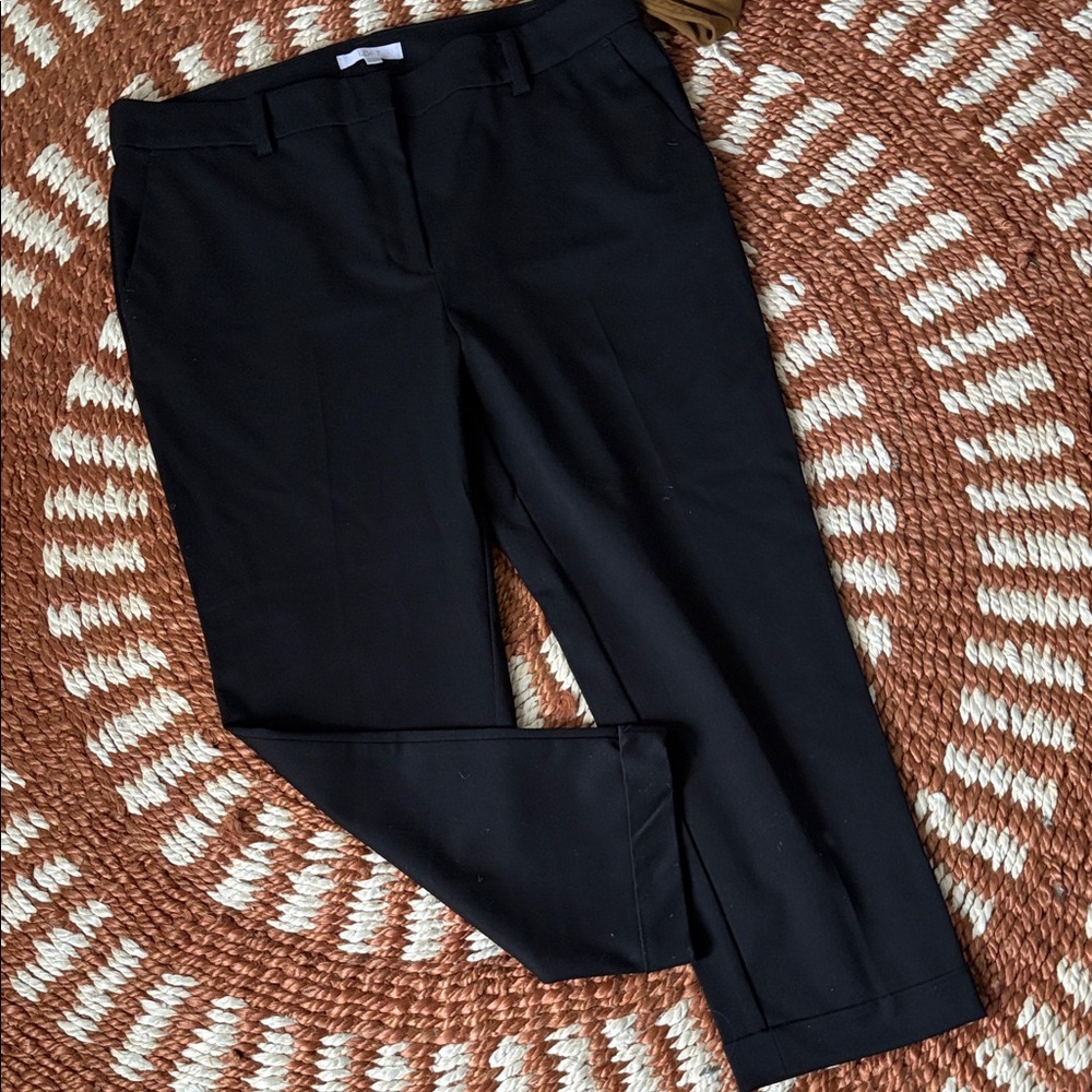 LOFT Black Curvy Fit Pants